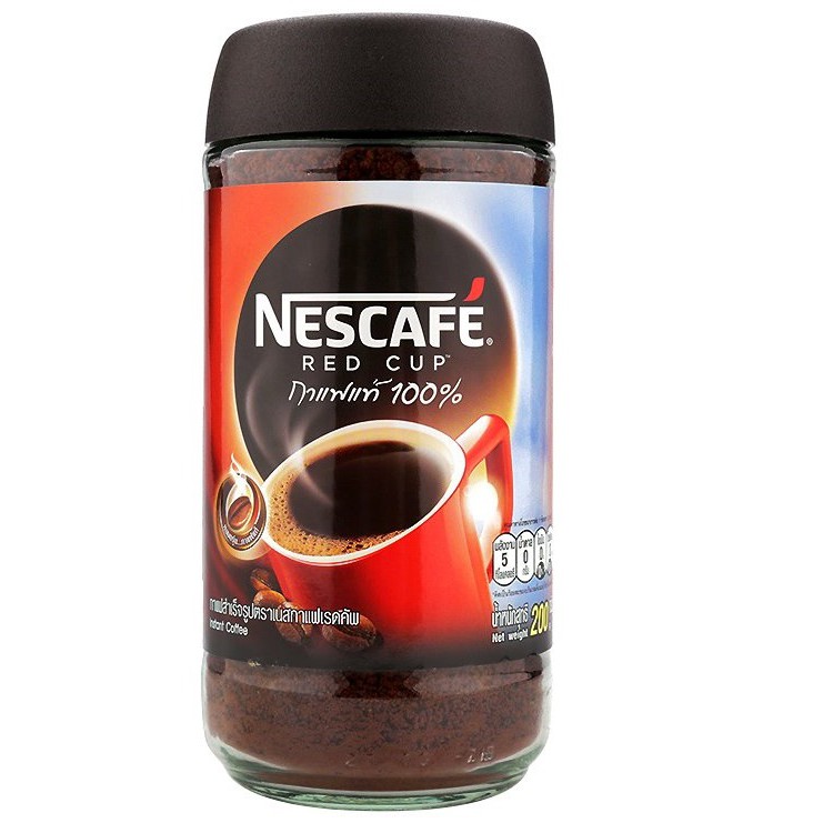 Nescafé Red Cup Thái Lan Cà phê hòa tan nguyên chất 200g