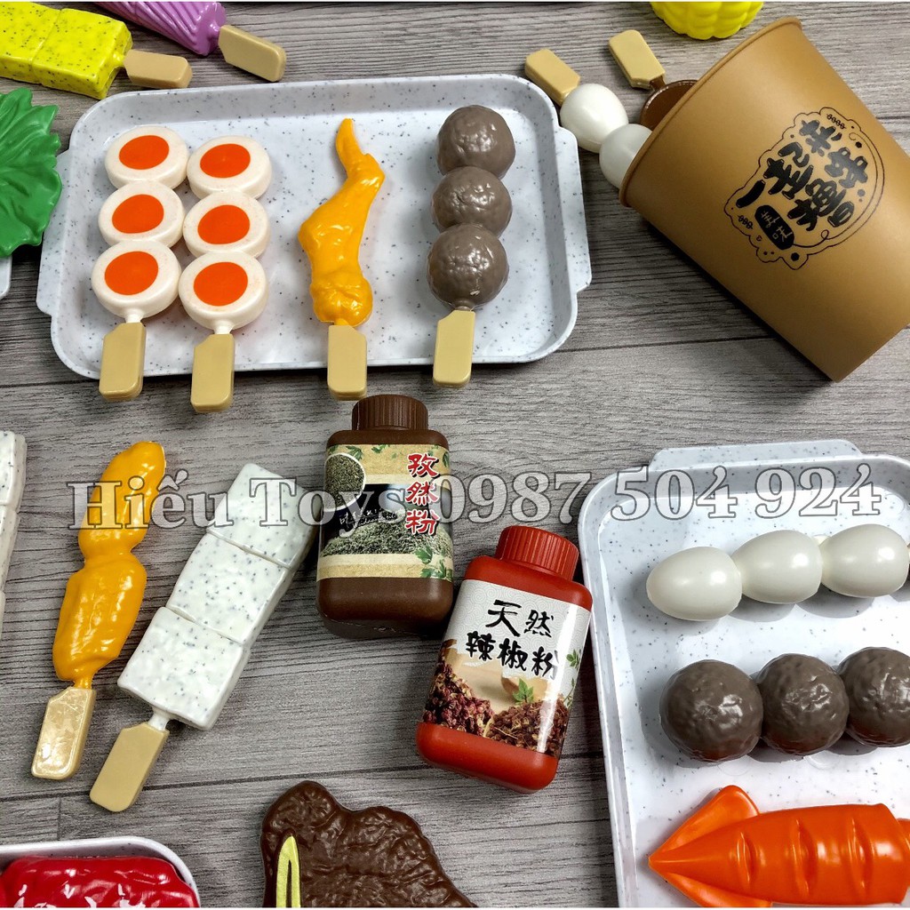 Bộ Đồ Nướng BBQ  58 Chi Tiết Chất Nhựa ABS Cao Cấp Màu Sắc Như Thật Đồ Chơi Cho Bé Gái