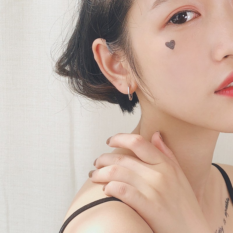 Khuyên Tai Hình Bát Giác Đơn Giản Cá Tính A718