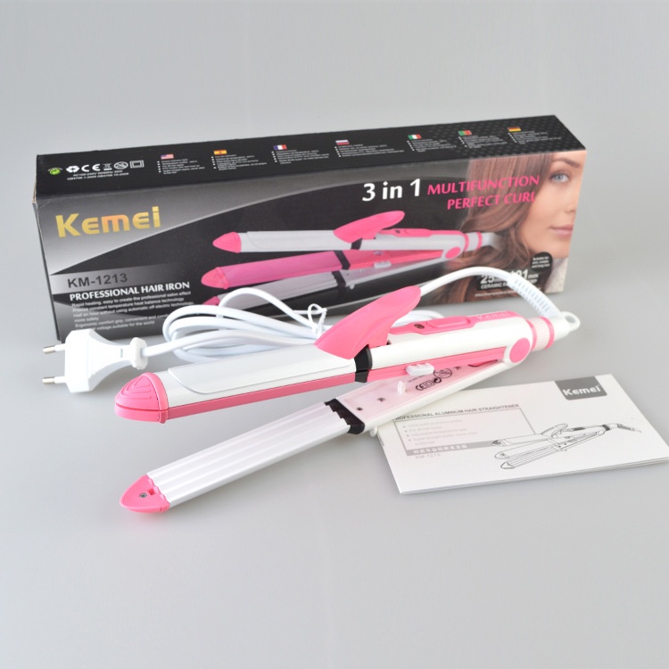 Máy Tạo Kiểu Tóc Đa Năng 3In1 Kemei 1213 - Hàng Nhập Khẩu