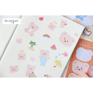 Sticker gấu đáng yêu