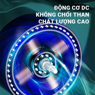 Quạt Mini để bàn,Quạt mini tích điện F118 siêu mát,siêu bền,xoay chỉnh 360 độ,thao tác bằng cảm ứng,công suất 4W