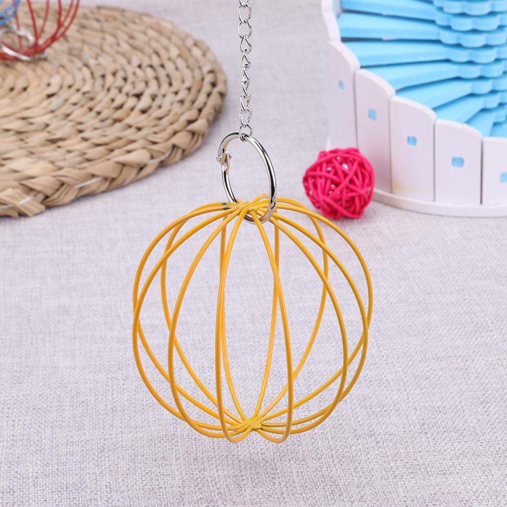 Dụng Cụ Đựng Thức Ăn Cho Chuột Hamster Hình Cầu Bằng Kim Loại Tiện Dụng