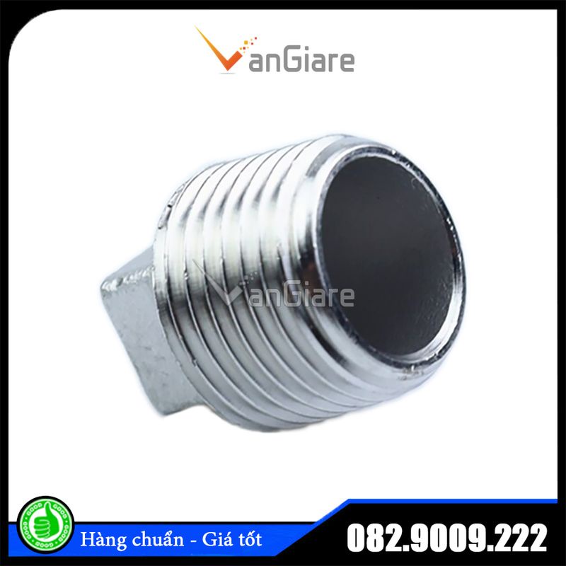 Nút bít ren ngoài inox 304, Nắp bịt ren ngoài 13 17 21 27 34 42 49 60