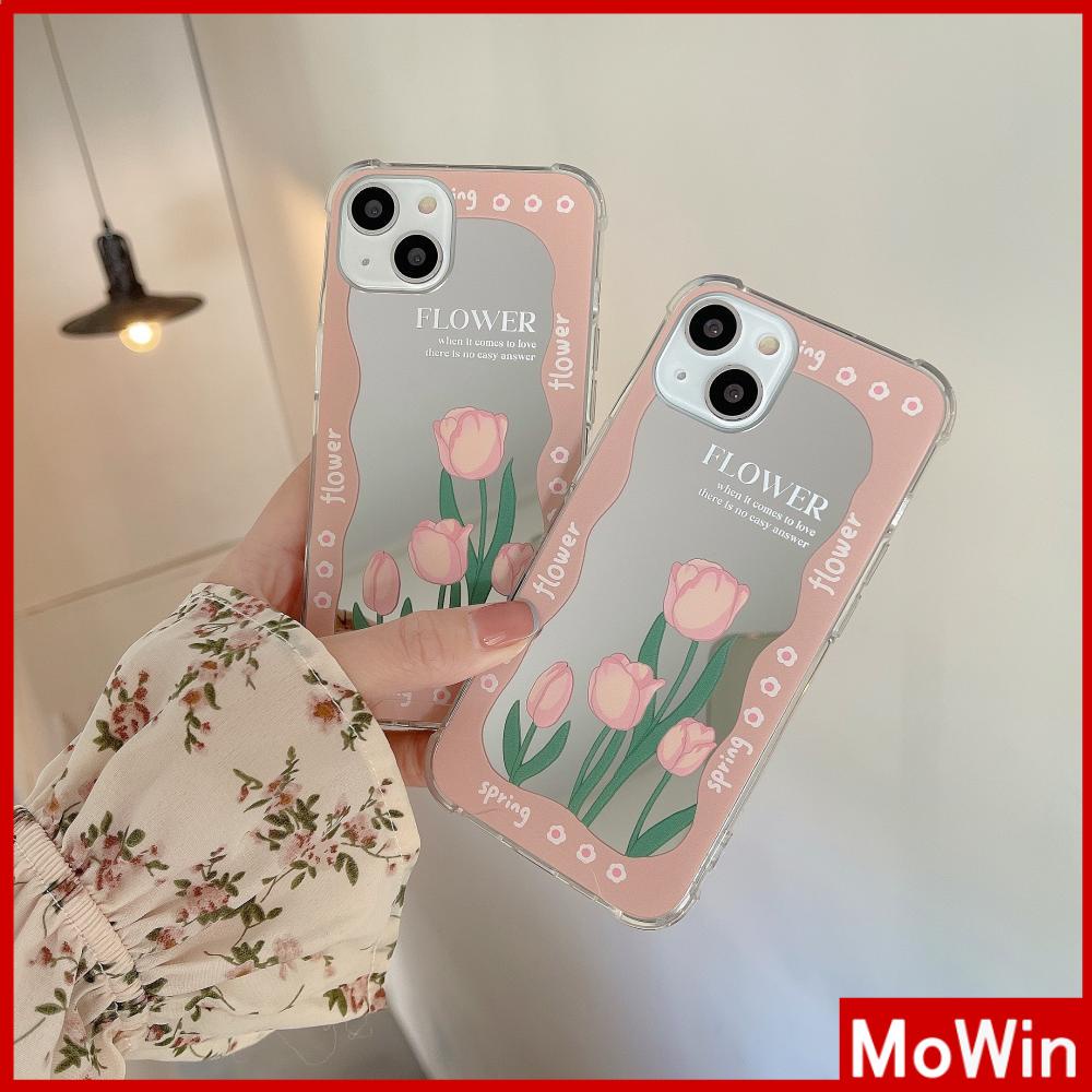 Ốp điện thoại acrylic HD họa tiết hoa hồng dễ thương chống sốc thích hợp cho iPhone 11/13 ProMax/12 ProMax/7 Plus/xr