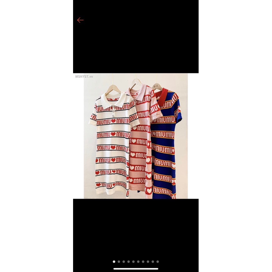 Váy Len Cổ Đức Thêu Chữ Mimi