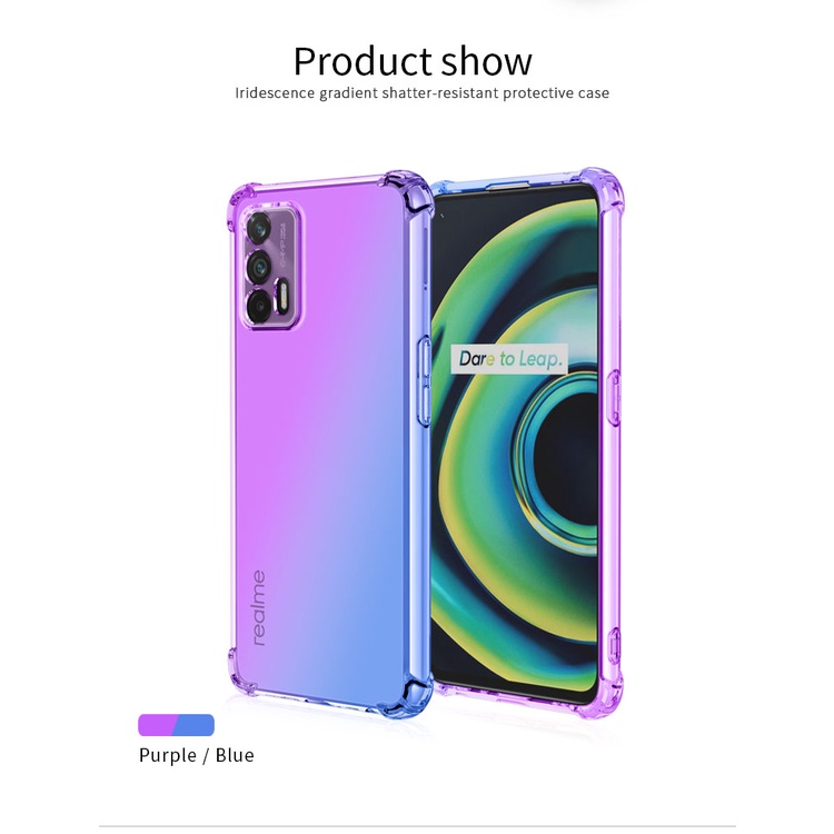 Ốp lưng Realme GT 5G / GT Neo / GT Neo 2T / Realme Q3 Pro dùng chung dẻo đa sắc lồi 4 góc chống sốc chống va đập
