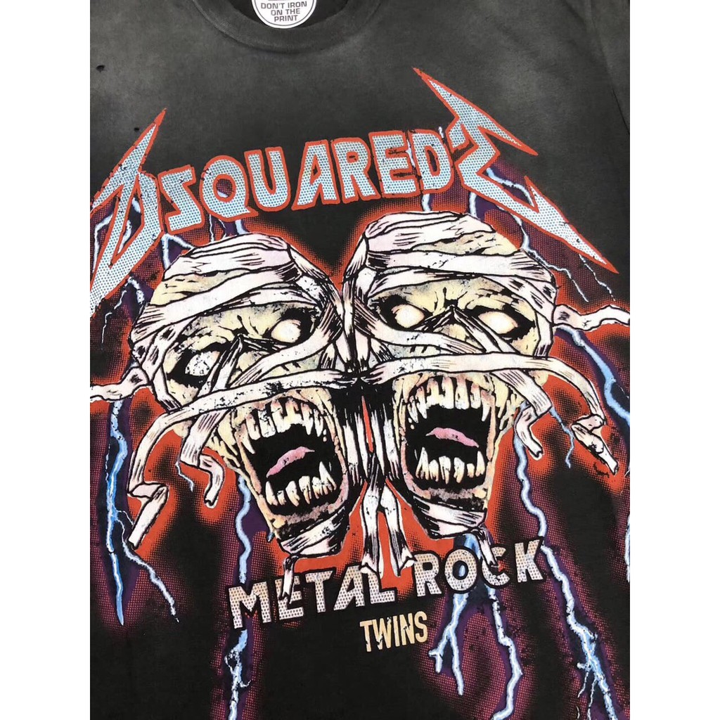 áo Tshirts Dsquared2 Metal Rock Twins New Ss