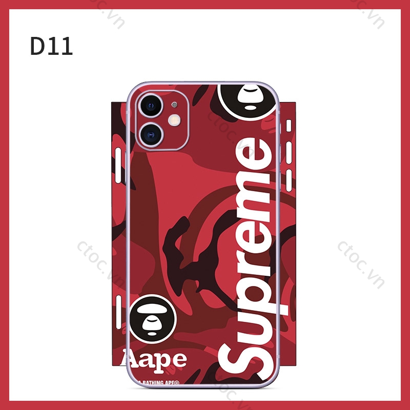 Miếng dán bảo vệ lưng máy điện thoại thích hợp cho Iphone 11 11pro 11 Promax