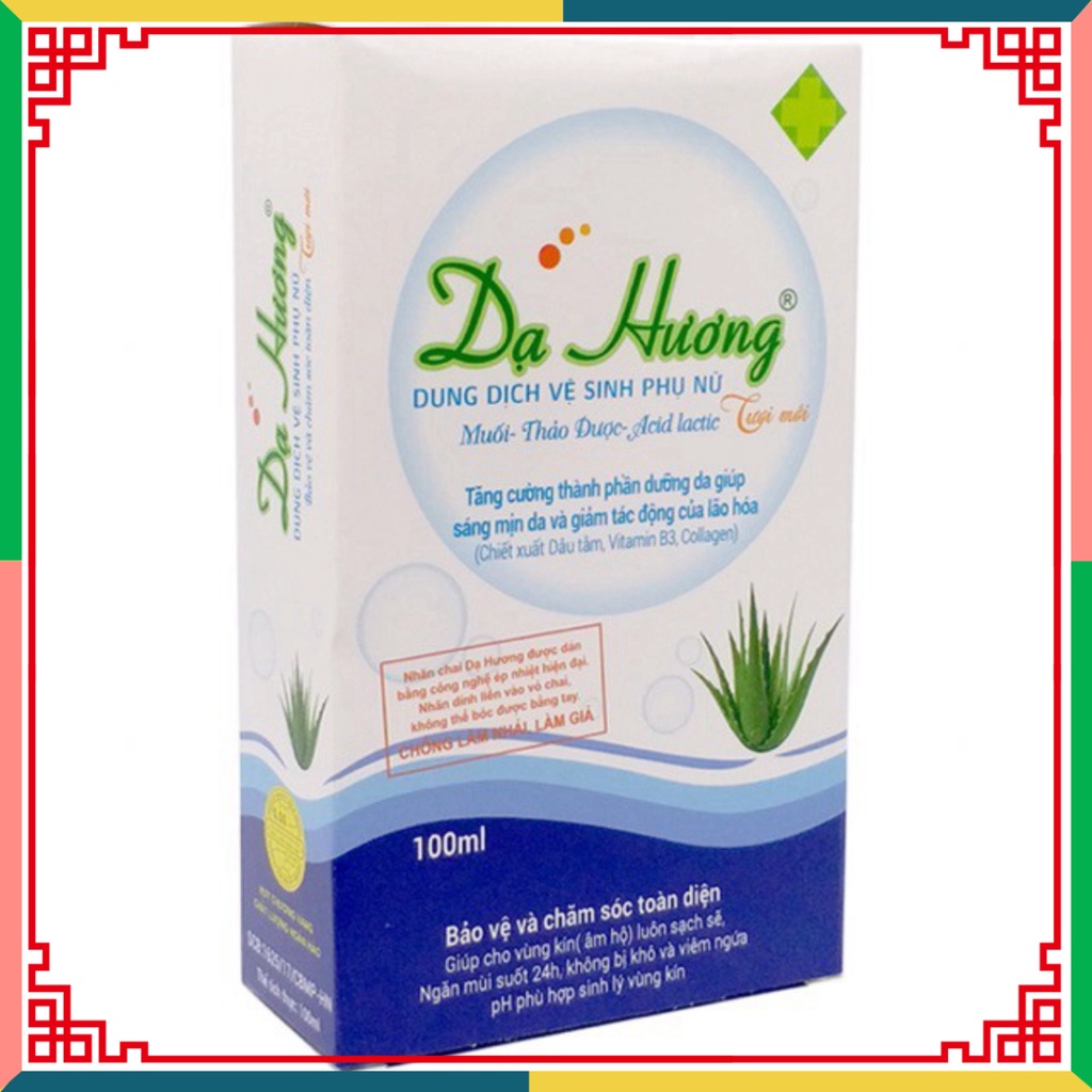 (HOT LIKE) Dung Dịch lau chùi và vệ sinh con gái Dạ Hương 100ml