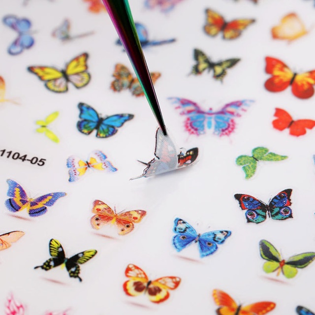 Sticker bướm ẩn trang trí móng tay chuyên làm nail