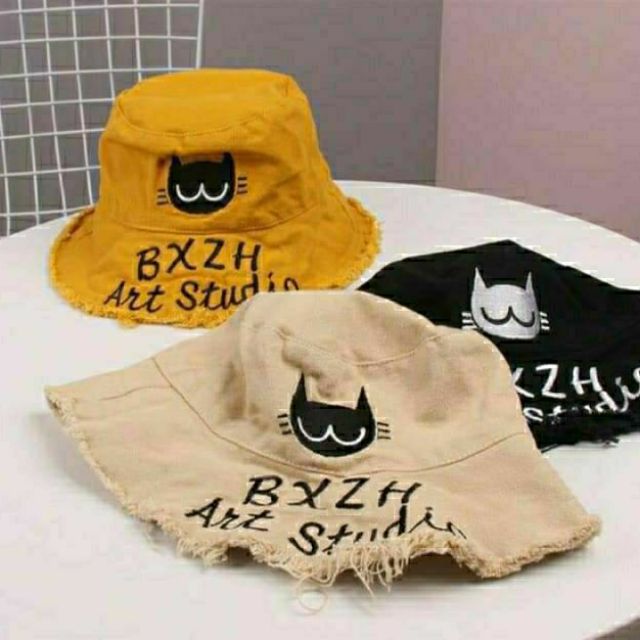 Nón Bucket 1 Mặt Tua Rua Mèo