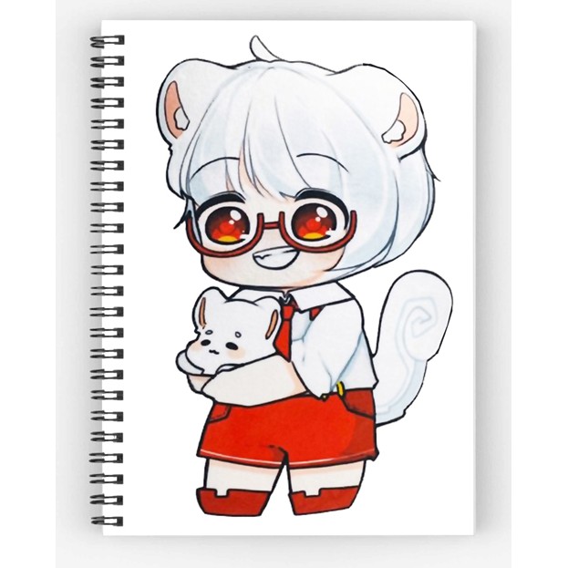 Sổ tay hero team sổ gáy xoắn simmy siro phong cận mister vịt kamui kairon timmy sammy đào