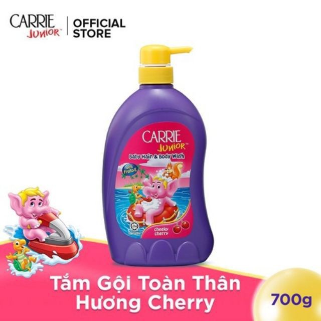 Tắm gội toàn thân Carie Junior 700g dành cho bé trên 2t