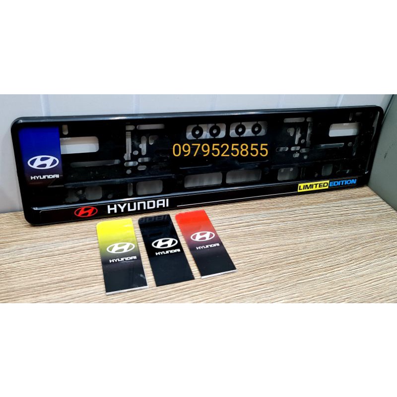 Khung biển số châu âu nhựa ABS hyundai
