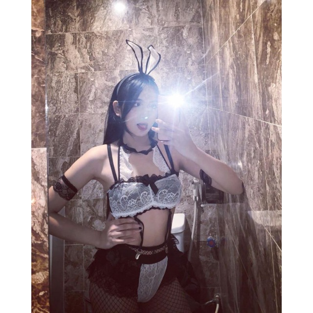 cosplay thỏ ren bunny kèm bờm sexy gợi cảm