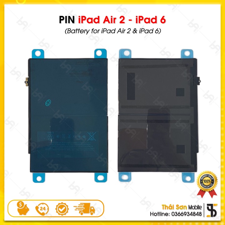 Pin dung lượng chuẩn iPad Air 2 / iPad 6 / iPad Air 1/ iPad Gen 5 2017/ Gen 6 2018/ Gen 7 10.2