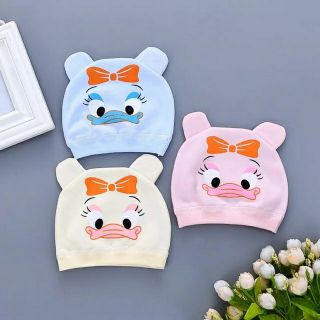 Mũ cotton sơ sinh cao cấp cho bé