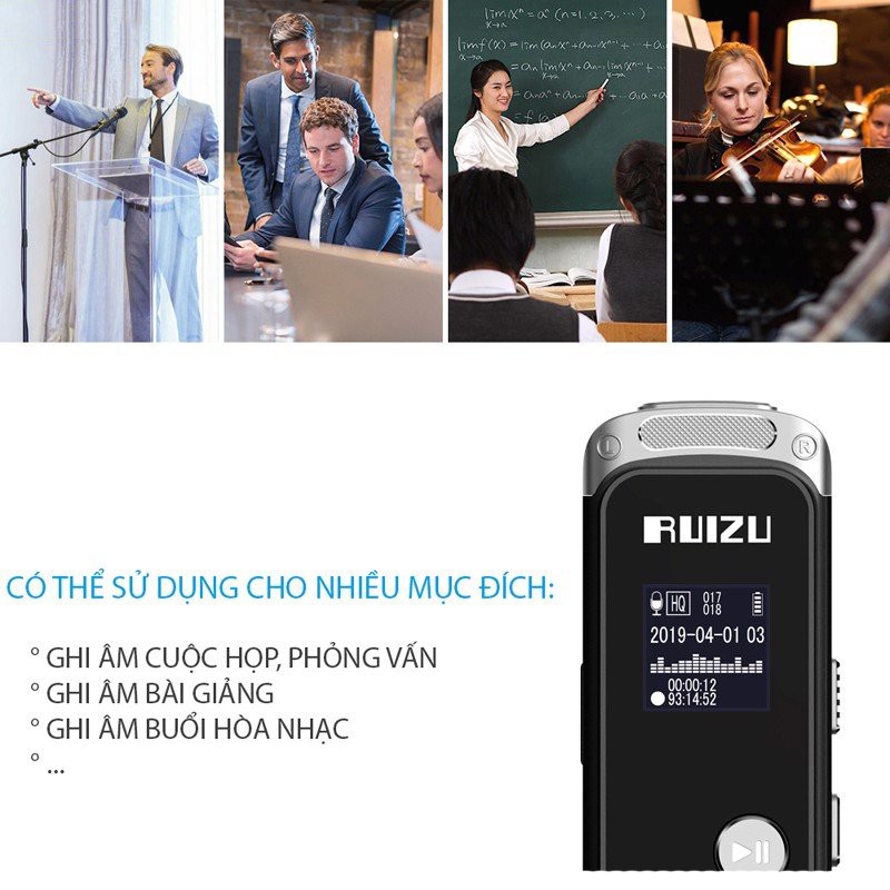 Máy Ghi Âm Stereo - Ruizu K69 / Digital Player F6