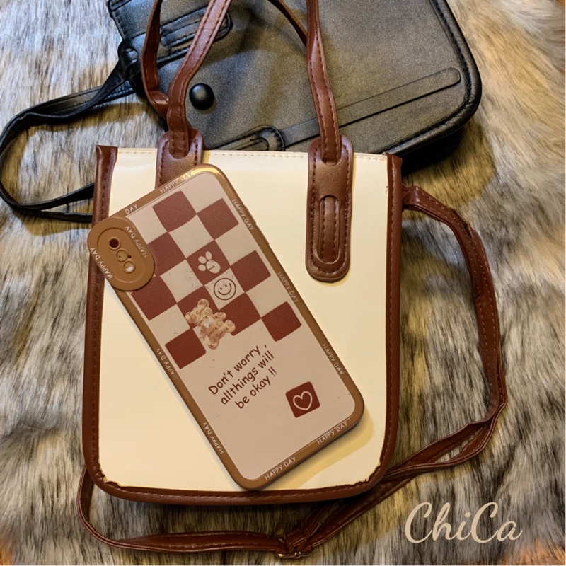 Túi Đeo Chéo Xách Tay Mini Da PU Phong Cách Ulzzang