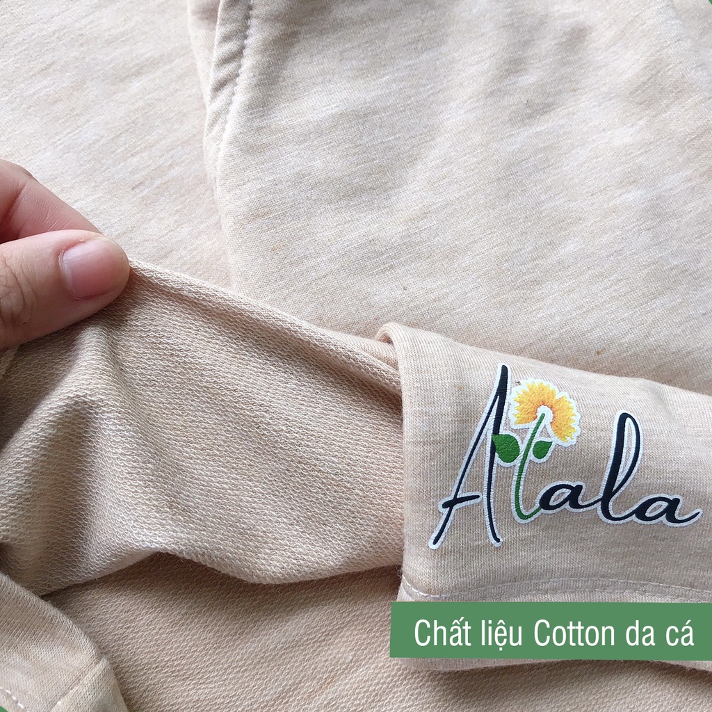 Bộ quần áo nữ mùa hè Cotton tông màu tối Bộ đùi mặc nhà nữ mùa hè ALALA