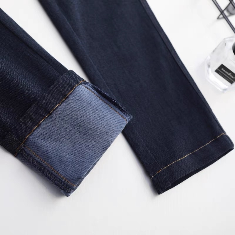 Quần Giả Jean lửng quần giả bò lửng  chất thun dày dặn co giãn 4 chiều,thấm hút mồ hôi cạp cao - [Hàng Cao Cấp] | BigBuy360 - bigbuy360.vn