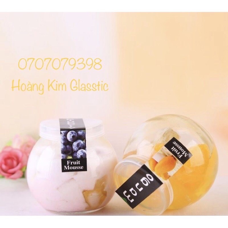 10 LỌ THUỶ TINH TRÒN BẦU NẮP NHỰA 100ml
