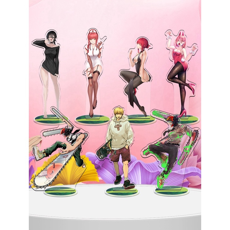 Máy Cưa Xích Người Cưa Xích Người Denji Denji Makima Makima Makima Anime Hàng Hóa Acrylic Đứng Đồ Tr