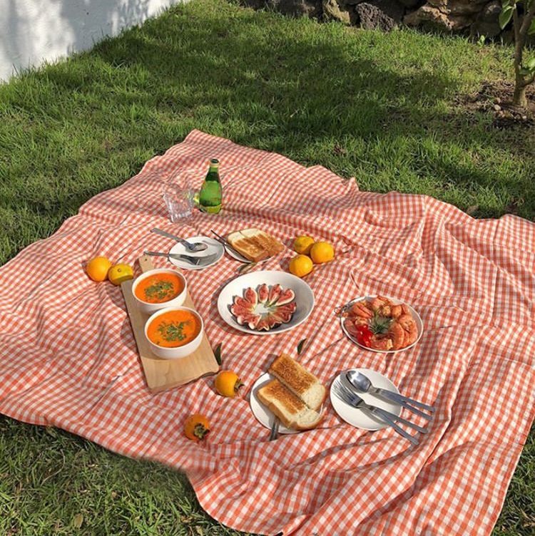 Khăn trải bàn / thảm dã ngoại thương hiệu chất liệu bằng vải bông | BigBuy360 - bigbuy360.vn