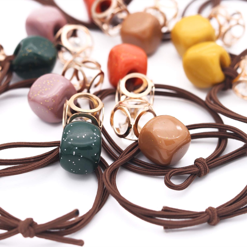 Dây Buộc Tóc Đính Đá Xinh Xắn Dành Cho Nữ