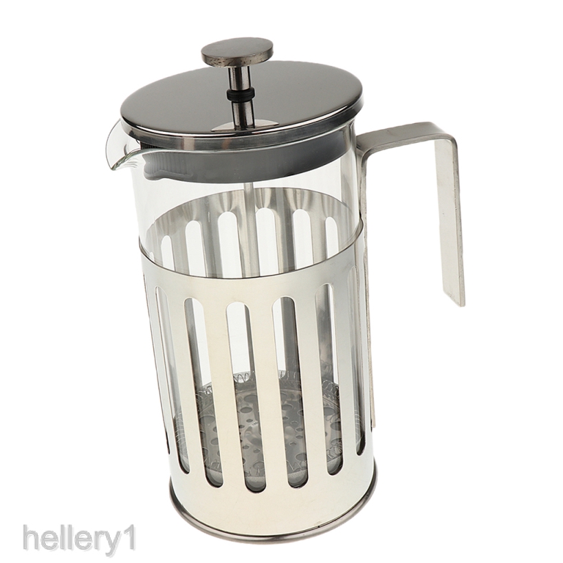 [HELLERY1] 1 piece French Coffee Press Borosilicate Glass, and Stainless Steel Coffee Press , Expresso Coffee Maker