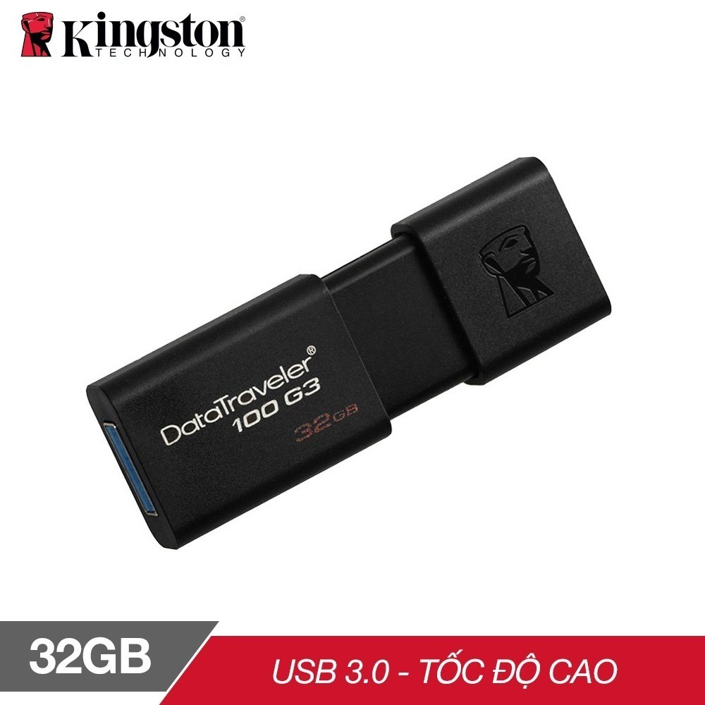 USB 3.0 Kingston DT100G3 32GB tốc độ cao - Hãng phân phối chính thức