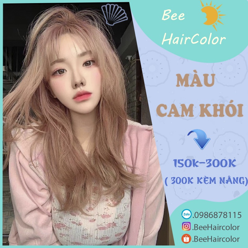 Thuốc  Nhuộm Tóc Màu Cam Khói [ màu tóc tẩy ]