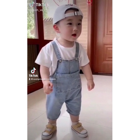 Bộ Yếm Jean cho bé trai