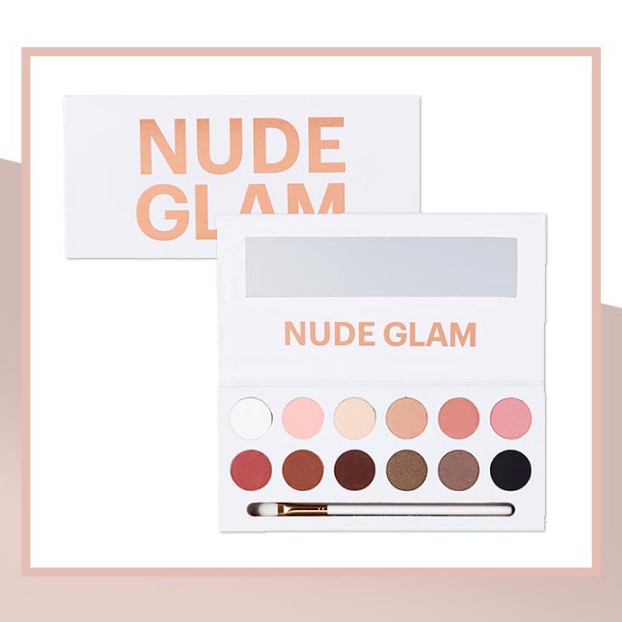 (Tặng cọ) Bảng mắt Nude Glam 12 Color Eyeshadow Patette