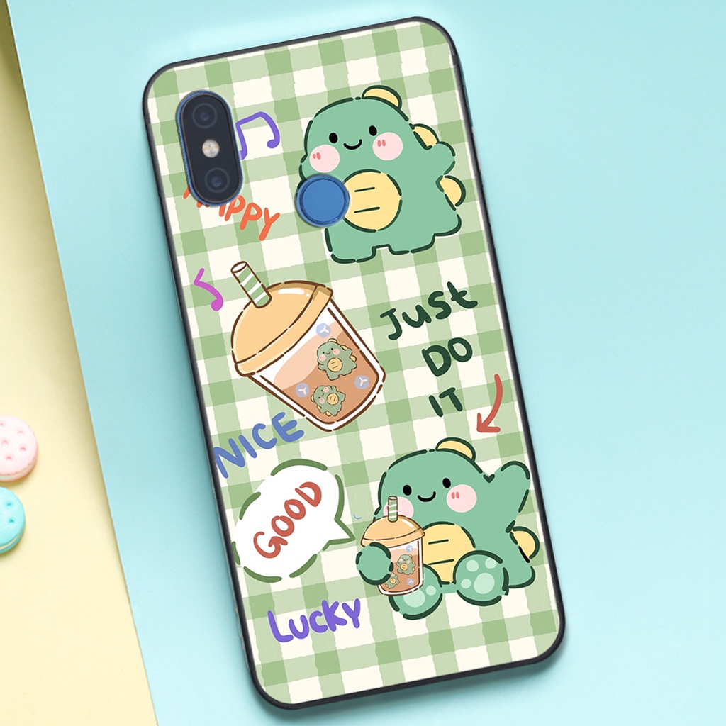 Ốp lưng Xiaomi Mi 8 - 8 SE in hình khủng long cute