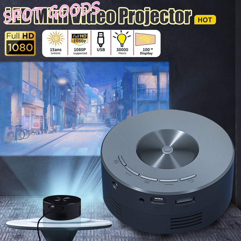 Rạp Hát Tại Nhà Máy Chiếu Hd Yt200 Đèn Led Mini Video Di Động Máy Chiếu 1080P (Galaxy1)
