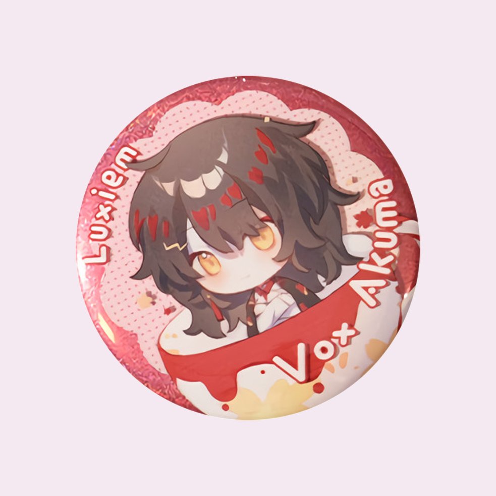 Huy hiệu LUXIEM ver CHIBI DỄ THƯƠNG phụ kiện in hình anime chibi xinh xắn