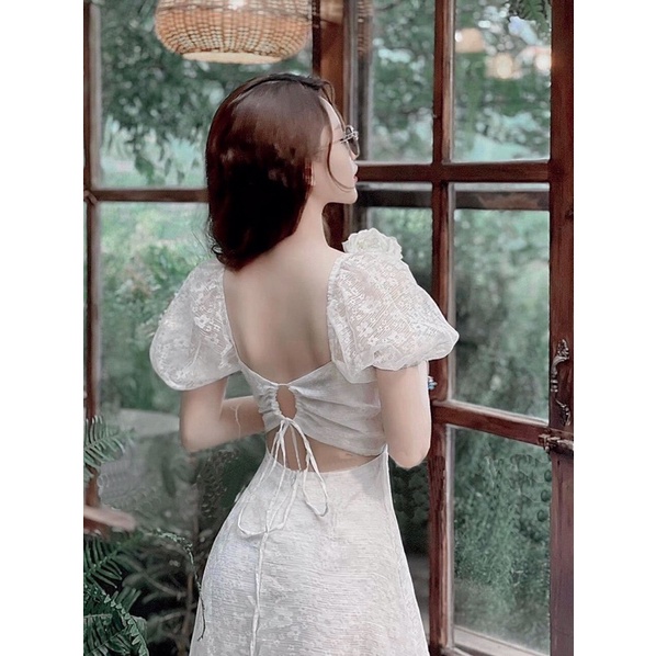 Váy Maxi hở lưng đi biển chụp kỉ yếu Bigsize 4thNovember