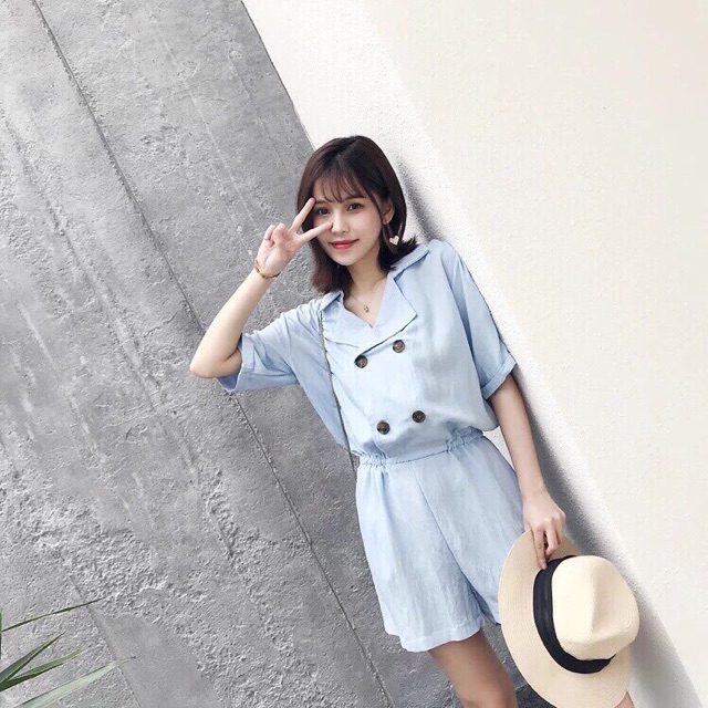 Jum vest nút xanh