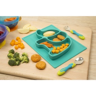 Dĩa ăn silicone chống trơn hình thú Nuby - 6m+