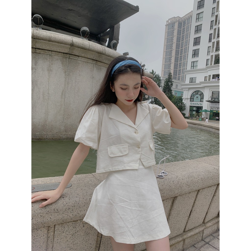 Set đồ áo tay bồng và chân váy SET70 1994closet | BigBuy360 - bigbuy360.vn