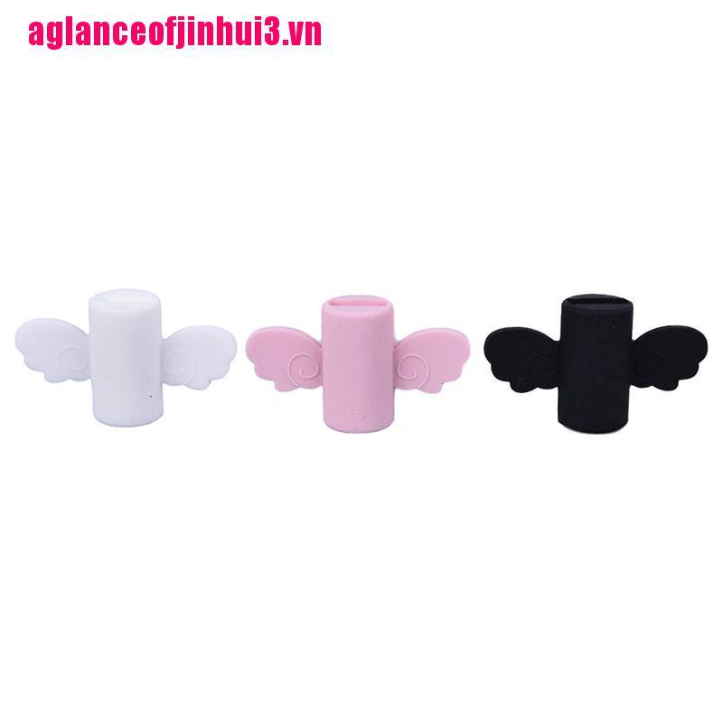 Bộ 2 Phụ Kiện Bảo Vệ Đầu Dây Cáp Usb Hình Cánh Thiên Thần Đáng Yêu Cho Aglanceofjinhui3 Mobile