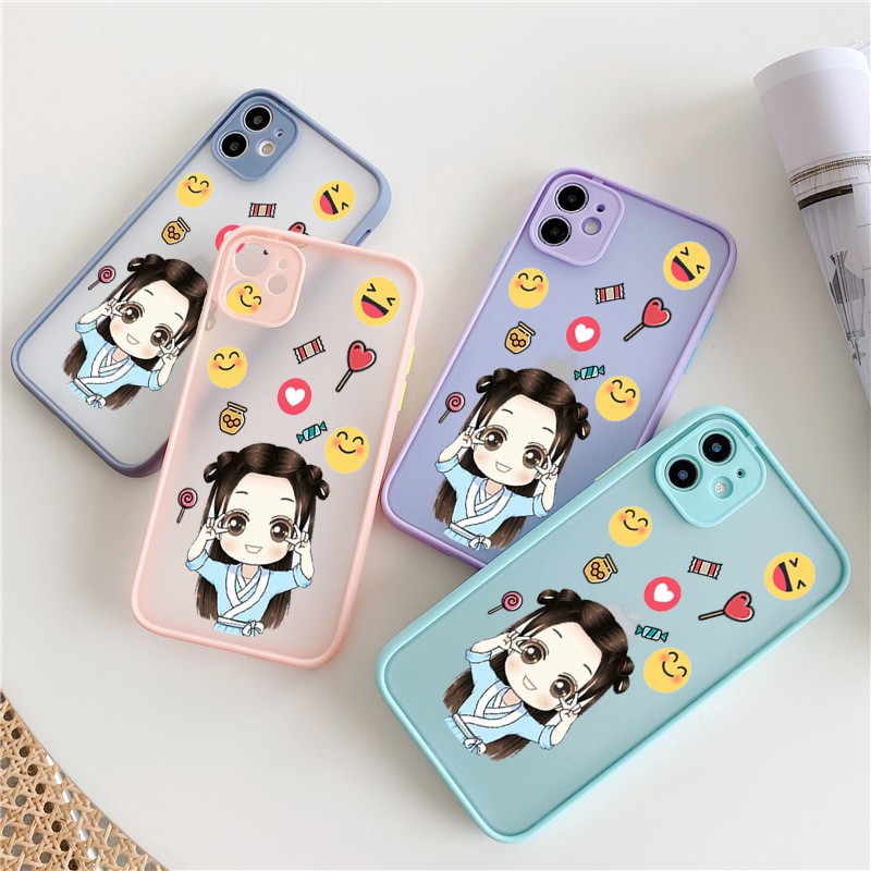 Ốp lưng Iphone Happy viền màu iphone 6/6plus/6s/6s plus/ 7/ 7plus/ 8/ 8plus/x/xs/ xs max/ 11/ 11 promax/12 /12 pro max