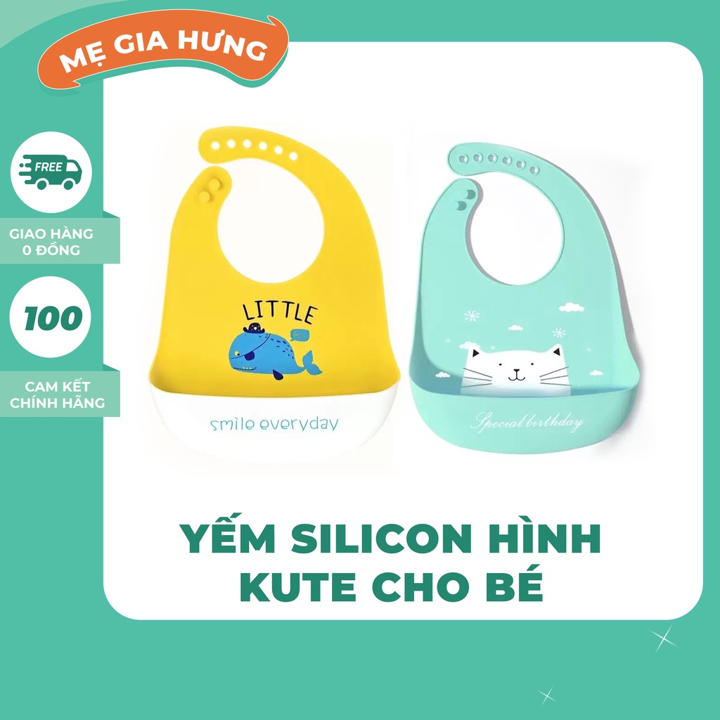 YẾM SILICON HÌNH KUTE CHO BÉ