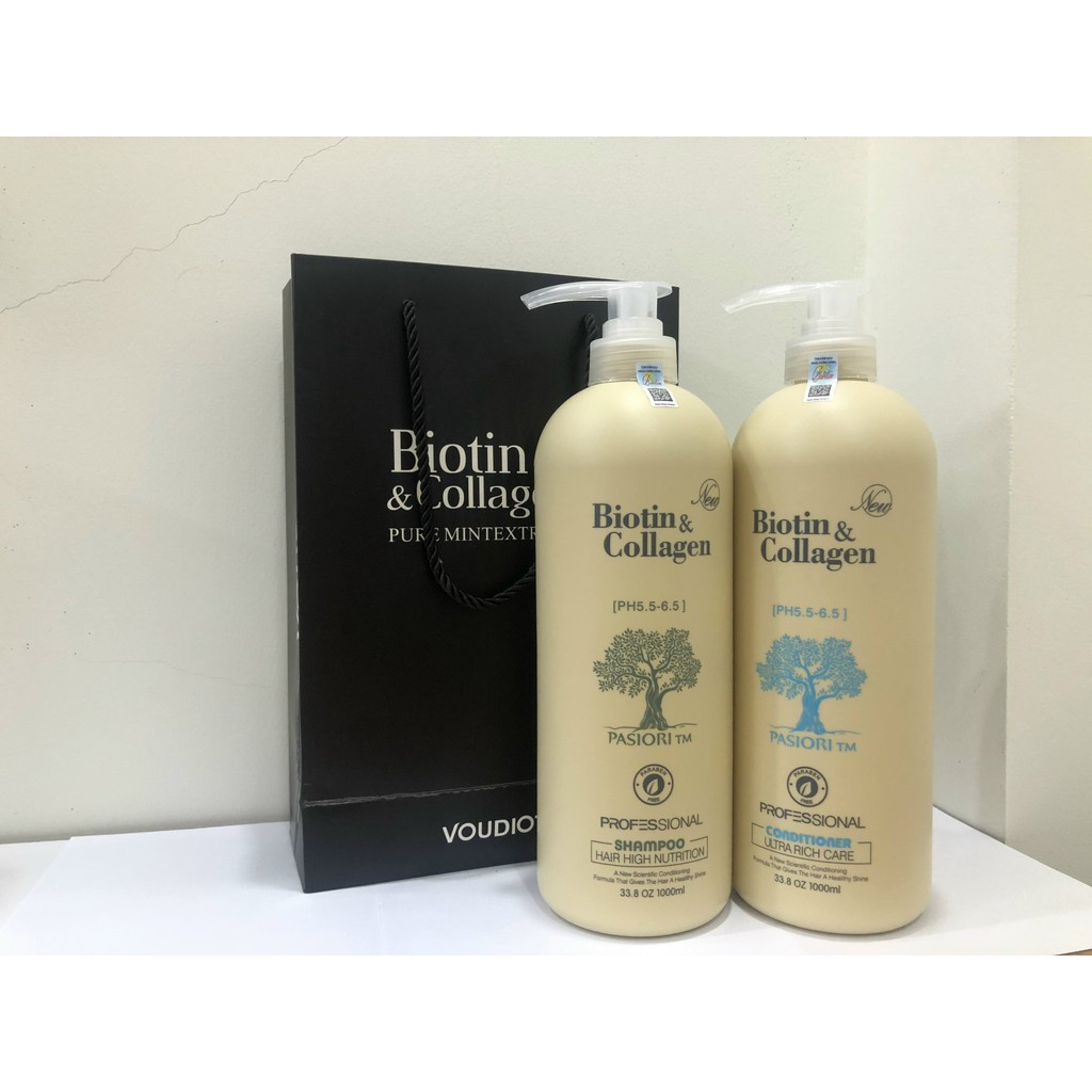 Dầu Gội Biotin, Gội Xả Collagen, Combo Gội Xả Collagen, Gội Xả Biotin Siêu Mềm Mượt, Sale Sốc/ MUA NGAY!