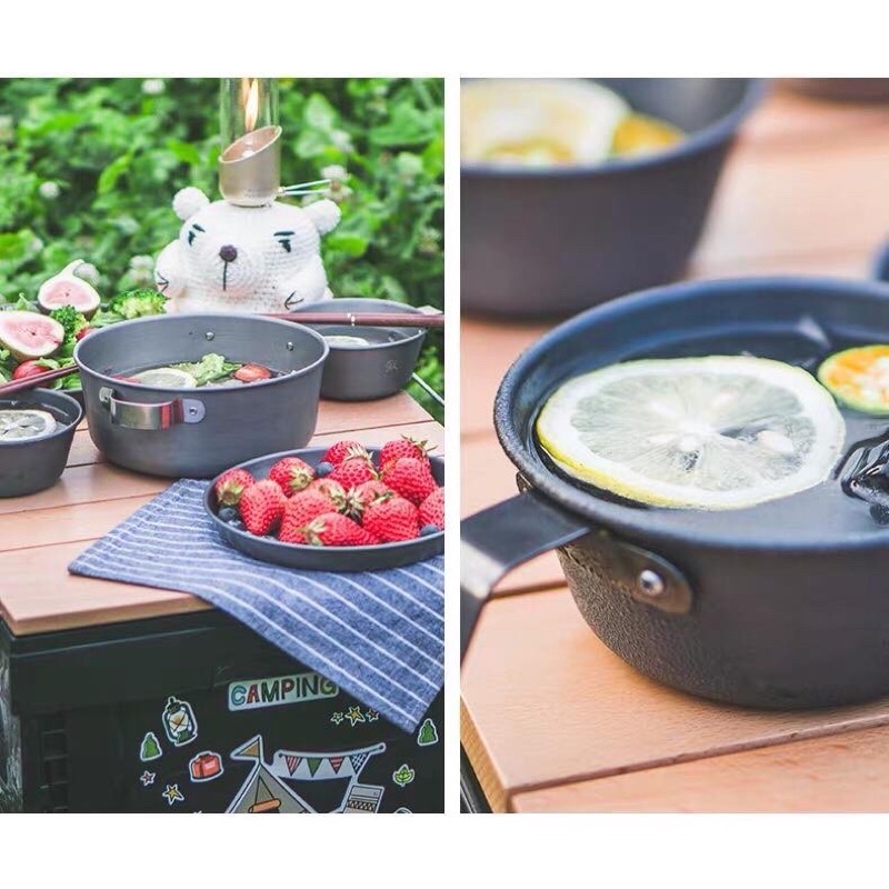 Bát, đĩa, tô canh , cốc nhôm  Fire maple