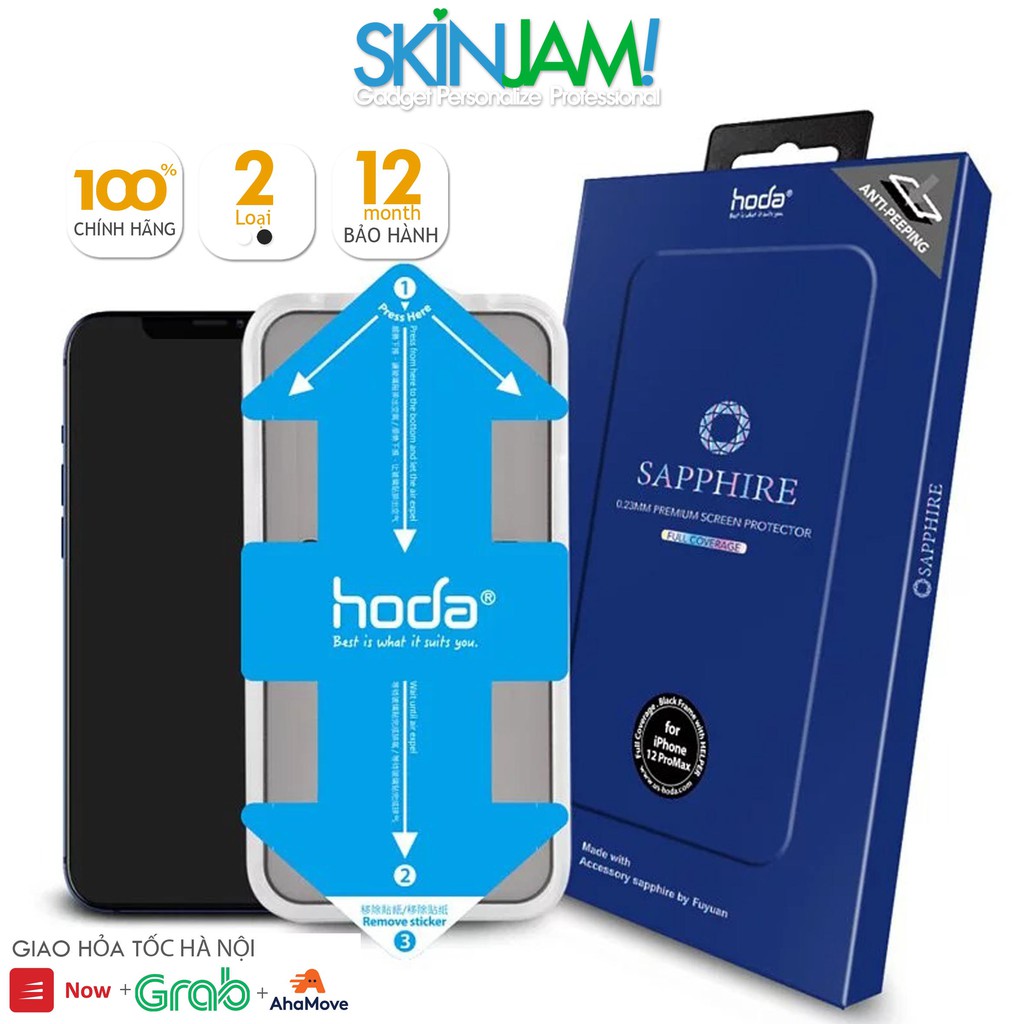 Kính Cường Lực HODA SAPPHIRE Full Màn Hình IP 14 Pro Max / 14 / 14Pro/ 14Plus/ 13/ 13Pro/ 13Promax