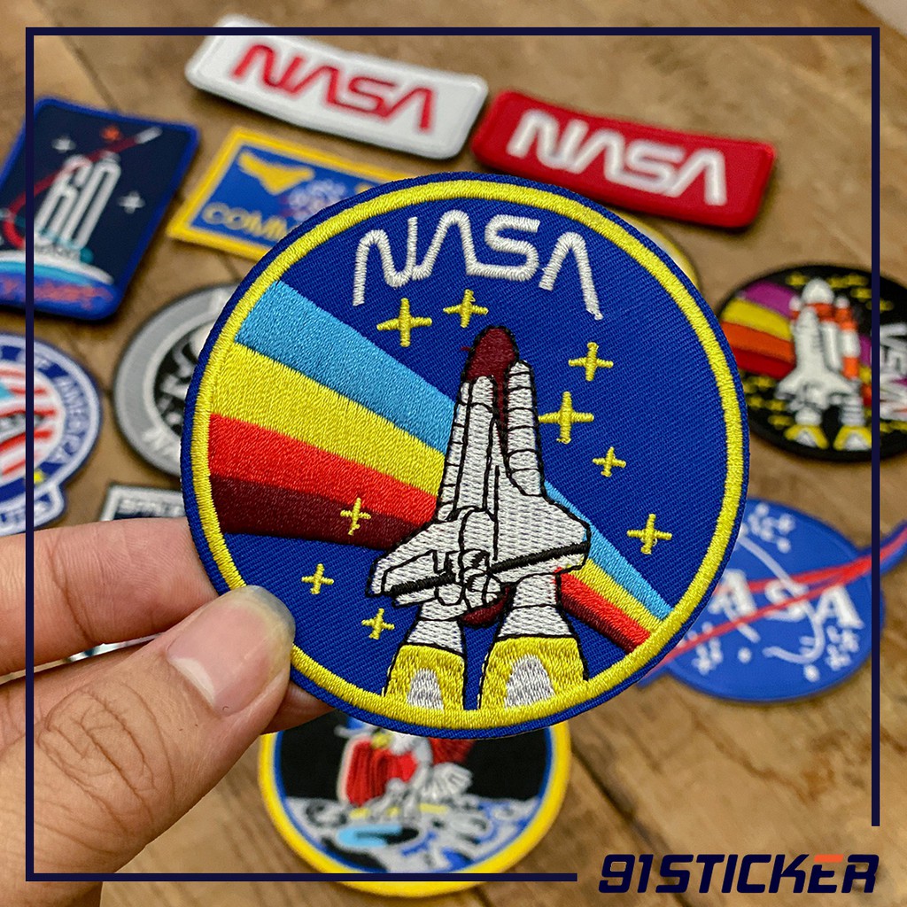 PATCH VẢI VELCRO NASA, SPACEOUT khoá dán dùng trang trí quần áo quân đội, mũ(nón), balo