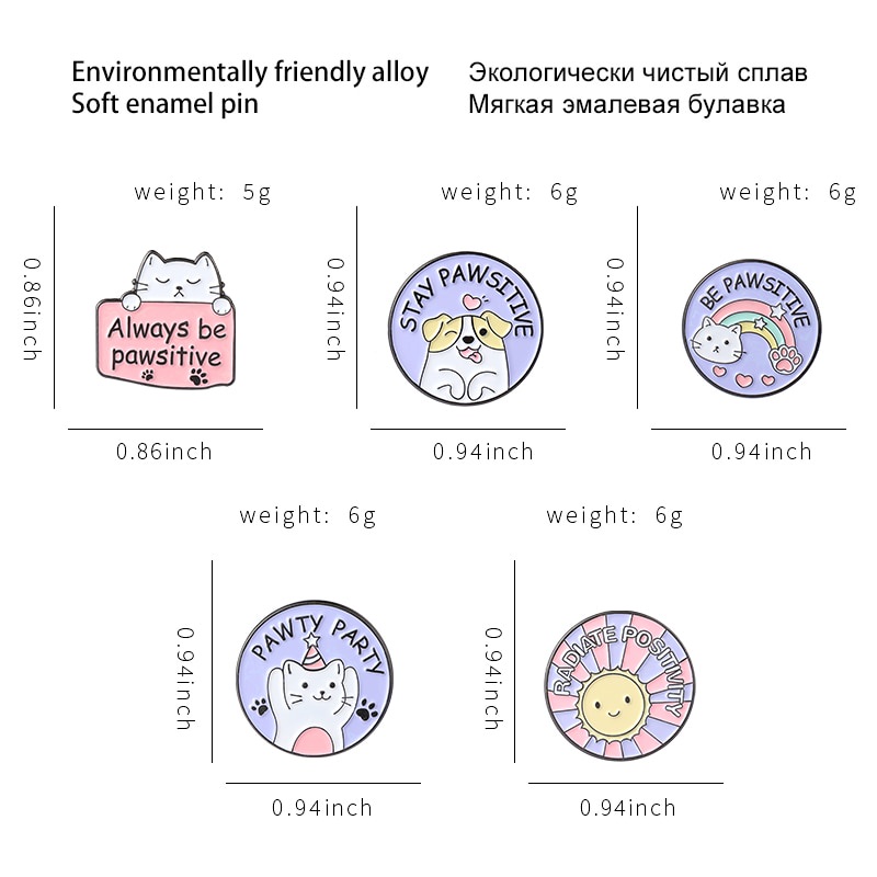 Ghim cài áo hình động vật hoạt hình dễ thương dành cho bé